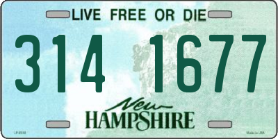 NH license plate 3141677