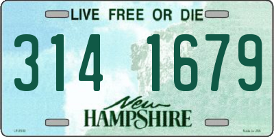 NH license plate 3141679