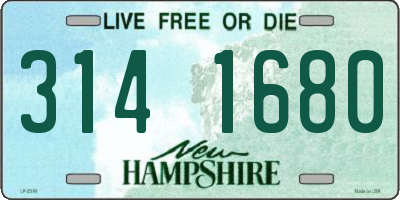 NH license plate 3141680