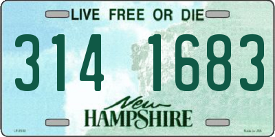 NH license plate 3141683