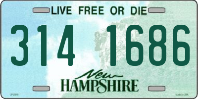 NH license plate 3141686