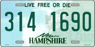 NH license plate 3141690