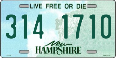 NH license plate 3141710