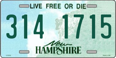 NH license plate 3141715