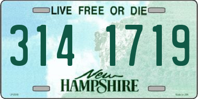 NH license plate 3141719
