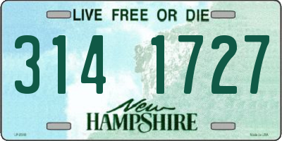 NH license plate 3141727