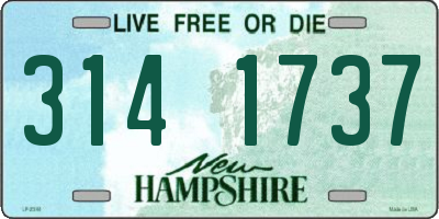 NH license plate 3141737