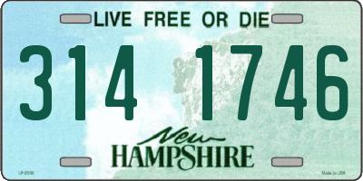 NH license plate 3141746