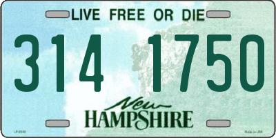 NH license plate 3141750