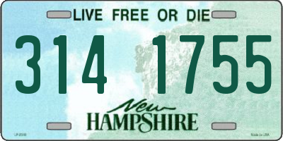 NH license plate 3141755