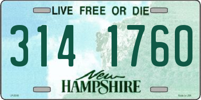 NH license plate 3141760