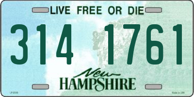 NH license plate 3141761
