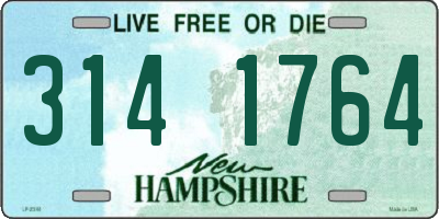 NH license plate 3141764