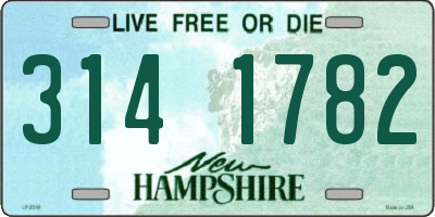 NH license plate 3141782