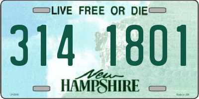 NH license plate 3141801