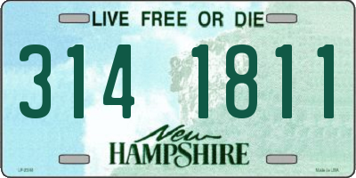 NH license plate 3141811
