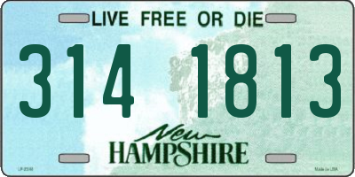 NH license plate 3141813
