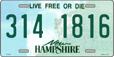 NH license plate 3141816