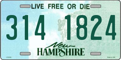 NH license plate 3141824