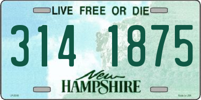 NH license plate 3141875