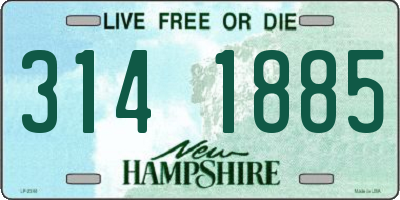 NH license plate 3141885