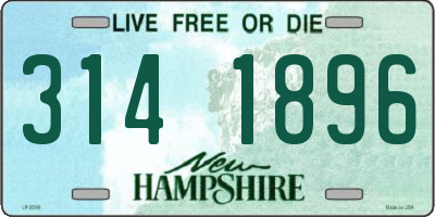 NH license plate 3141896