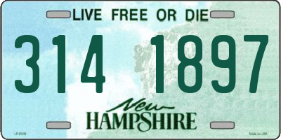 NH license plate 3141897