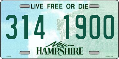 NH license plate 3141900