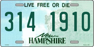 NH license plate 3141910