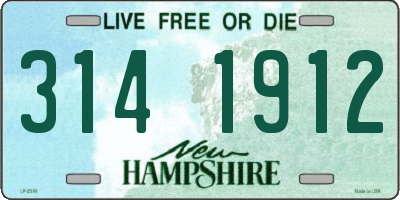 NH license plate 3141912