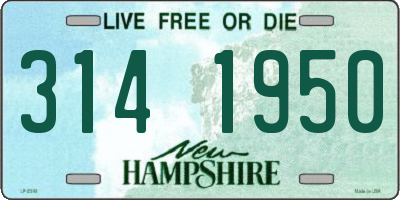 NH license plate 3141950