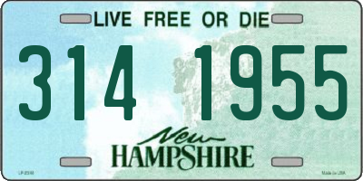 NH license plate 3141955