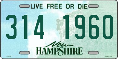 NH license plate 3141960