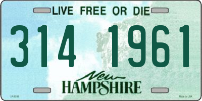 NH license plate 3141961