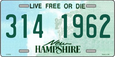 NH license plate 3141962