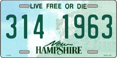 NH license plate 3141963