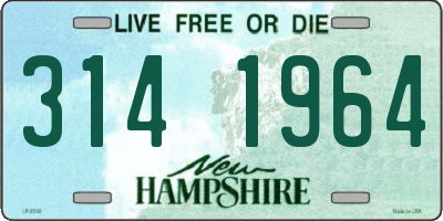 NH license plate 3141964