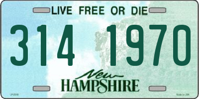 NH license plate 3141970
