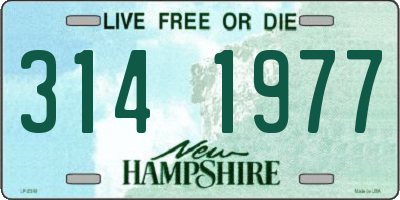 NH license plate 3141977