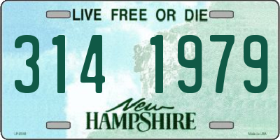 NH license plate 3141979