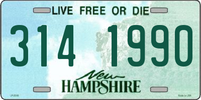 NH license plate 3141990