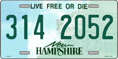 NH license plate 3142052