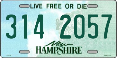 NH license plate 3142057