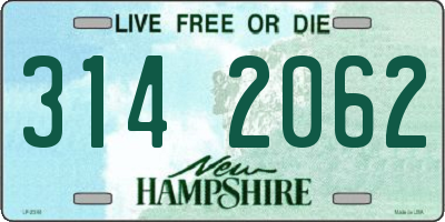NH license plate 3142062