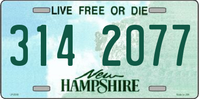 NH license plate 3142077