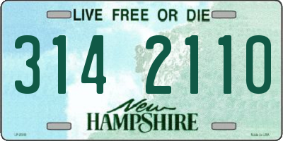 NH license plate 3142110