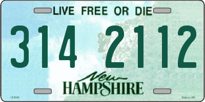 NH license plate 3142112