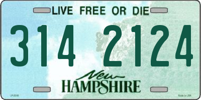 NH license plate 3142124
