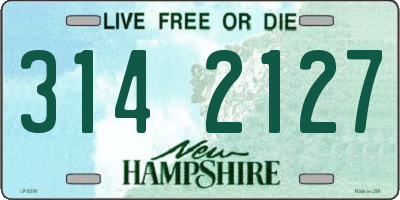 NH license plate 3142127