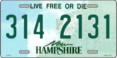 NH license plate 3142131